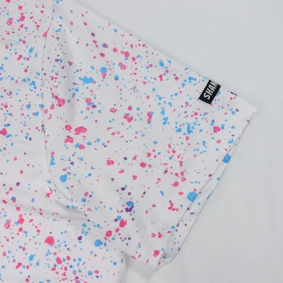 Shank It Golf Polo Men's 2XL XXL Paint Splatter Performance Stretch - Picture 3 of 16